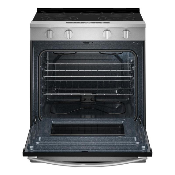 Whirlpool® 30-inch Electric Smart Range with No Preheat Mode and Steam Clean YWSES3330TS