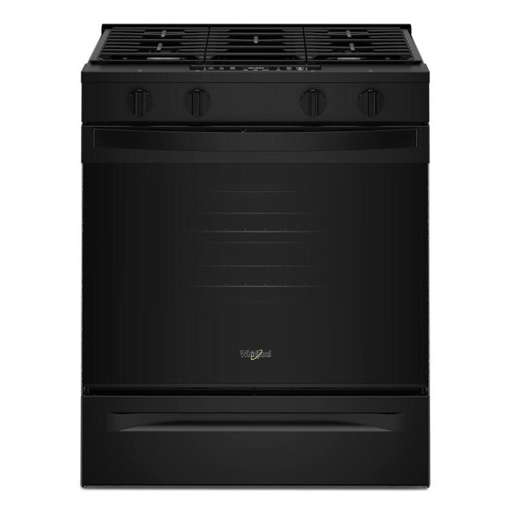 Whirlpool® 30-inch Gas Smart Range with No Preheat Mode and Steam Clean WSGS3330TB