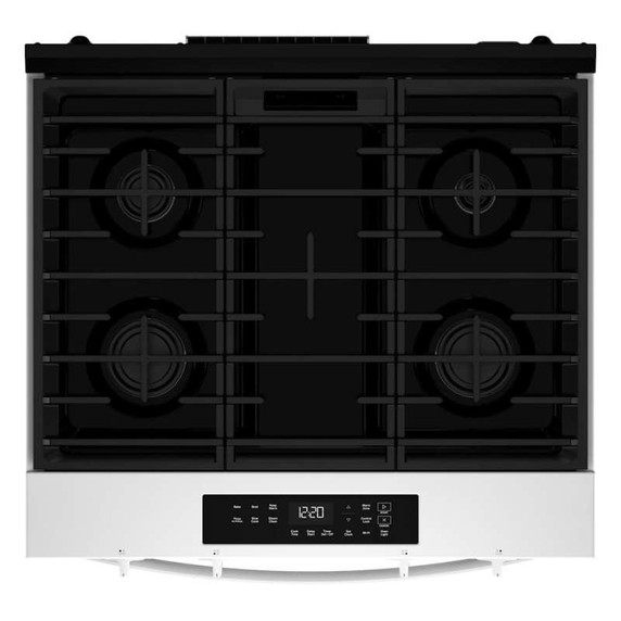 Whirlpool® 30-inch Gas Smart Range with No Preheat Mode and Steam Clean WSGS3330TW
