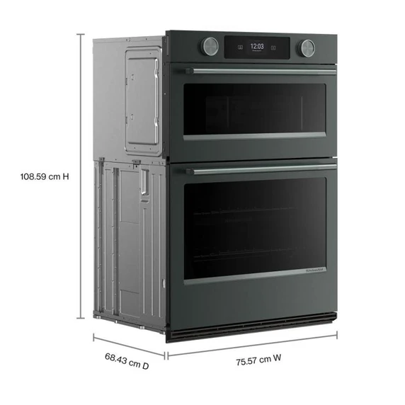 Kitchenaid® 30-inch Smart Electric Combo Wall Oven with Intelligent Cooking Camera - Juniper KOEC930SJP