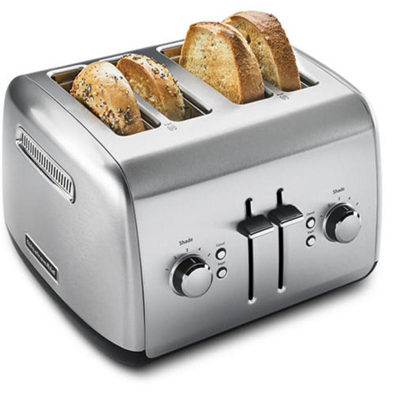 Kitchenaid® 4-Slice Toaster with Manual High-Lift Lever KMT4115SX