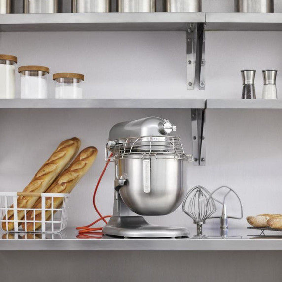 Kitchenaid® NSF Certified® Commercial Series 8 Quart Bowl-Lift Stand Mixer with Stainless Steel Bowl Guard KSMC895CU