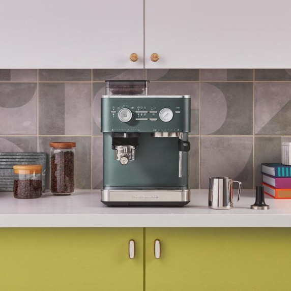 Kitchenaid® Semi Automatic Espresso Machine with Burr Grinder KES6551JP