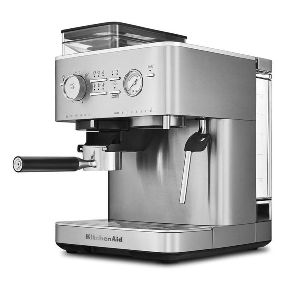 Kitchenaid® Semi Automatic Espresso Machine with Burr Grinder KES6551SX