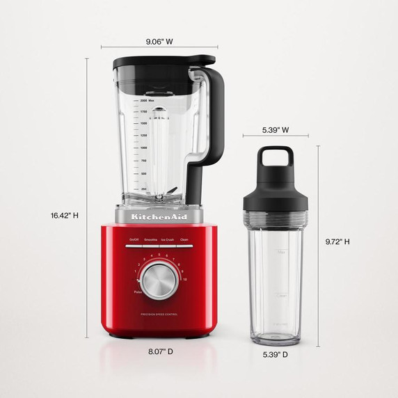 KitchenAid® Pure Power Blender with 2 Personal Blending Jars KSB2078ER