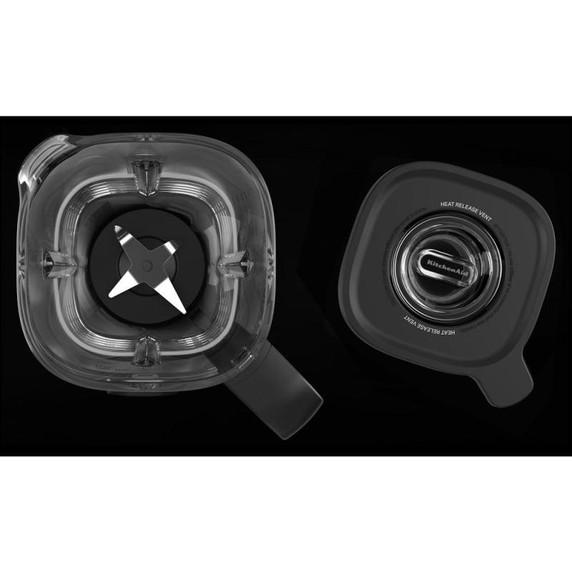 KitchenAid® Pure Power Blender with a 68oz plastic jar and a 62oz glass jar KSB2076BM