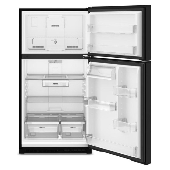 Whirlpool® 32.8-inch Wide Top Freezer Refrigerator with Total Coverage Cooling- 21 Cu. Ft. WRTX7421TB