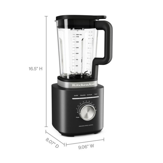 KitchenAid® Pure Power Blender with 62oz Glass Jar KSB2070BM
