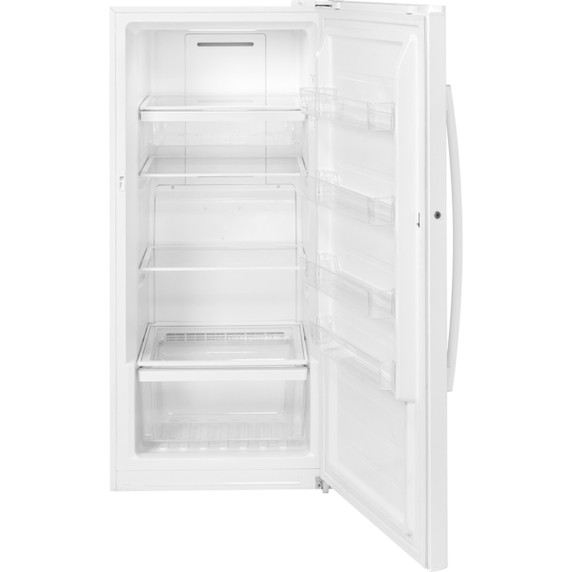 Upright Freezer, 28 inch Width, 14.1 cu. ft. Capacity, Frost Free, ENERGY STAR Certified, Interior Light (Freezer), White colour Garage Ready