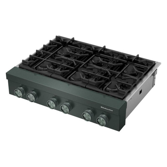 KitchenAid® 36-inch 6-Burner Gas Commercial-Style Rangetop KCGK936TJP