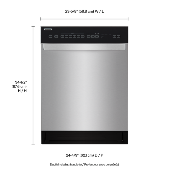 Whirlpool® Quiet Dishwasher with Stainless Steel Tub WDF550SAHS