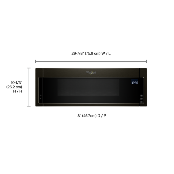 Whirlpool® 1.1 cu. ft. Low Profile Microwave Hood Combination YWML75011HV