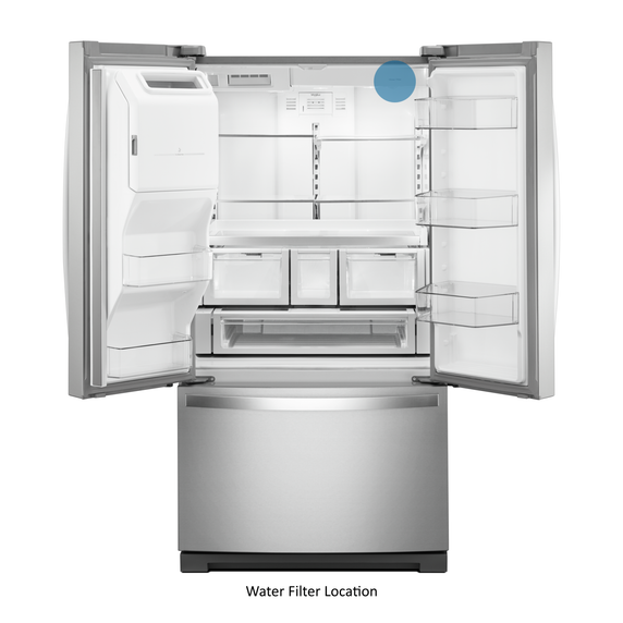 Whirlpool® 36-inch Wide French Door Refrigerator - 27 cu. ft. WRF757SDHZ