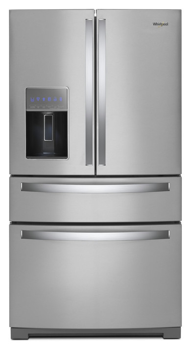 Whirlpool® 36-inch Wide 4 Door Refrigerator with Prep & Store Bins - 26 Cu. Ft. WRMF7736PZ