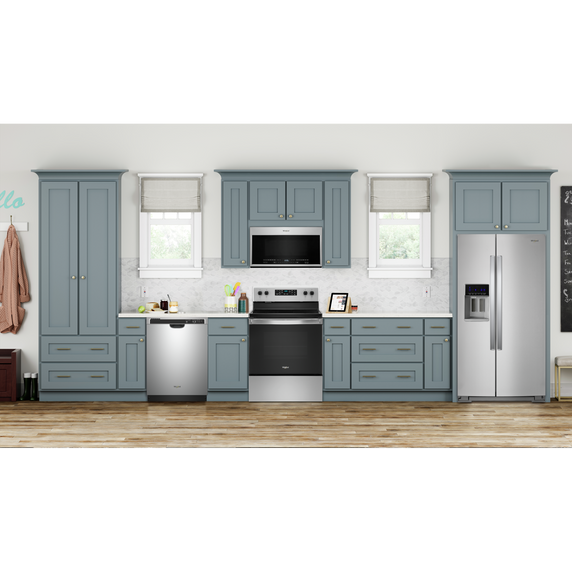 5.3 cu. ft. Whirlpool® electric range with Frozen Bake™ technology. YWFE505W0JZ