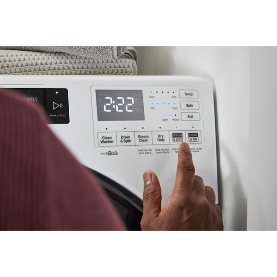 Whirlpool® 5.2 Cu. Ft. I.E.C. Ventless All In One Washer Dryer WFC682CLW