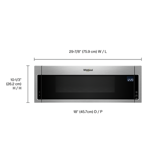 Whirlpool® 1.1 cu. ft. Low Profile Microwave Hood Combination YWML75011HZ
