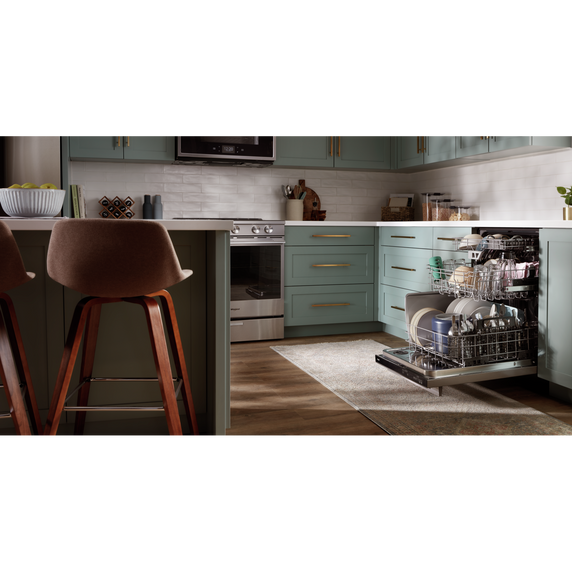 Whirlpool® Fingerprint Resistant Quiet Dishwasher with 3rd Rack & Large Capacity WDTA80SAKZ