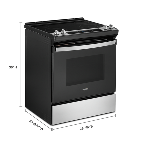 4.8 Cu. Ft. Whirlpool® Electric Range with Frozen Bake™ Technology YWEE515S0LS