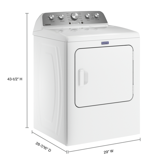 Maytag® Top Load Gas Dryer with Steam-Enhanced Cycles - 7.0 cu. ft. MGD5430MW