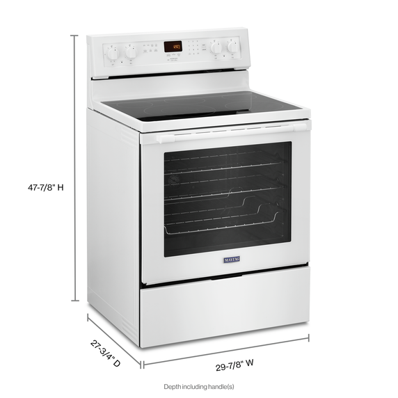 Maytag® 30-Inch Wide Electric Range with True Convection and Power Preheat - 6.4 CU. FT. YMER8800FW