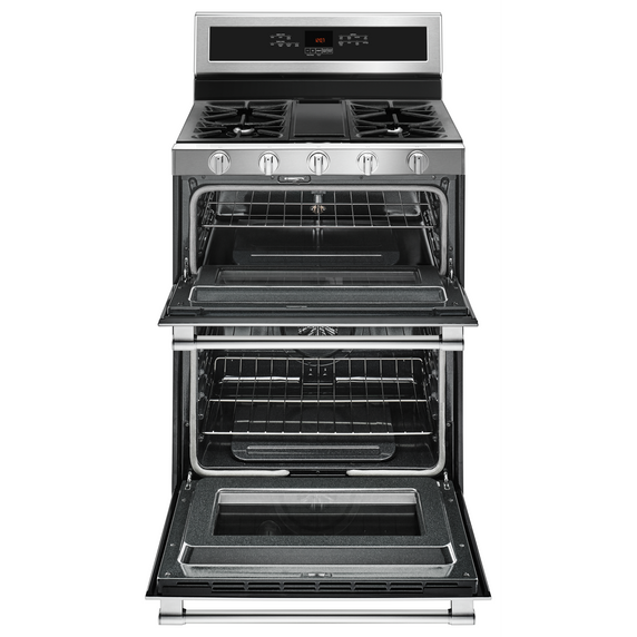 Maytag® 30-Inch Wide Double Oven Gas Range With True Convection - 6.0 Cu. Ft. MGT8800FZ