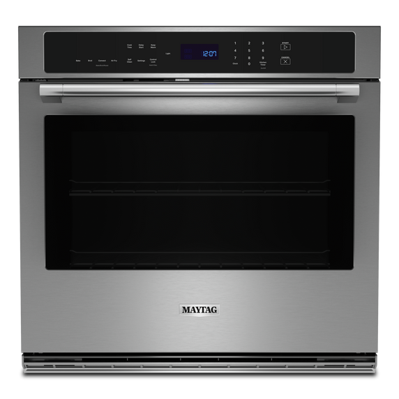 Maytag® 30-inch Single Wall Oven with Air Fry and Basket - 5.0 cu. ft. MOES6030LZ