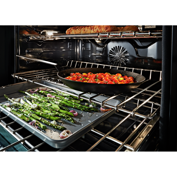 KitchenAid® 48'' Smart Commercial-Style Gas Range with Griddle KFGC558JAV