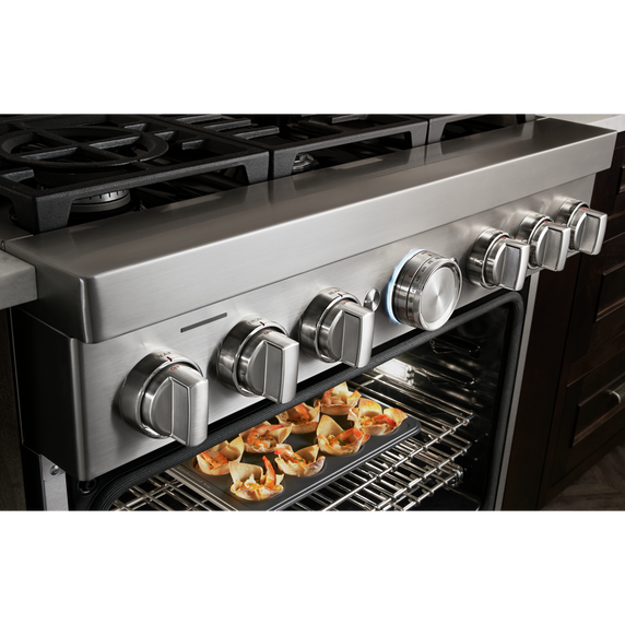 KitchenAid® 36'' Smart Commercial-Style Dual Fuel Range with 6 Burners KFDC506JPA