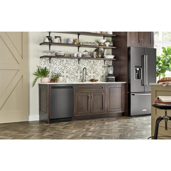 Kitchenaid® 44 dBA Dishwasher in PrintShield™ Finish with 360° Max Jets™ Third Rack KDFM404KBS