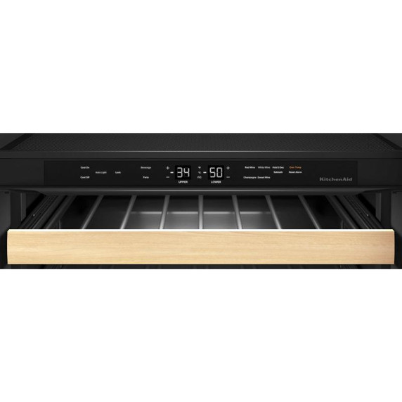 Kitchenaid® 24" Panel-Ready Beverage Center with Wood-Front Racks KUBR214KPA