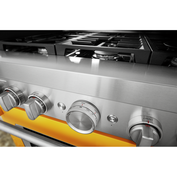 KitchenAid® 36'' Smart Commercial-Style Gas Range with 6 Burners KFGC506JYP