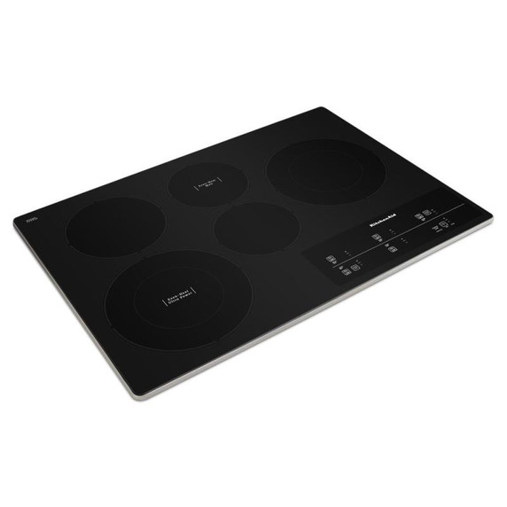 Kitchenaid® 30" Electric Cooktop with 5 Elements and Touch-Activated Controls KCES950KSS