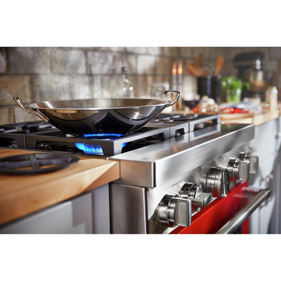 KitchenAid® 30'' Smart Commercial-Style Dual Fuel Range with 4 Burners KFDC500JPA