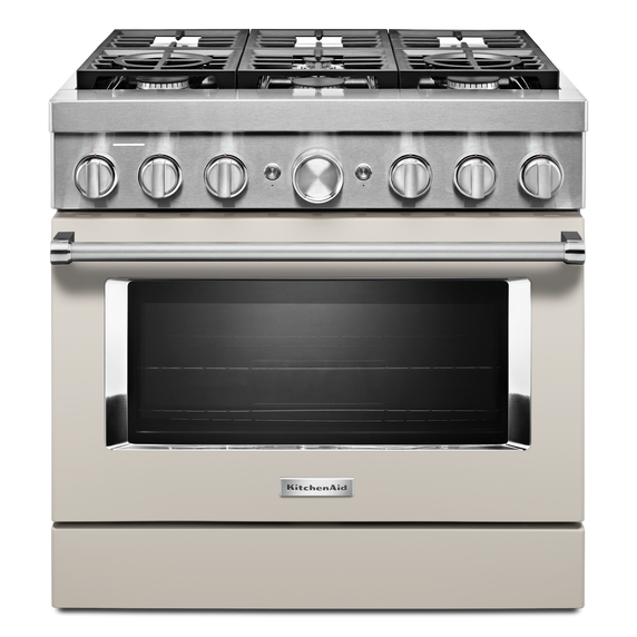 KitchenAid® 36'' Smart Commercial-Style Dual Fuel Range with 6 Burners KFDC506JMH