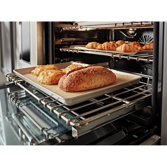 KitchenAid® 48'' Smart Commercial-Style Gas Range with Griddle KFGC558JSS