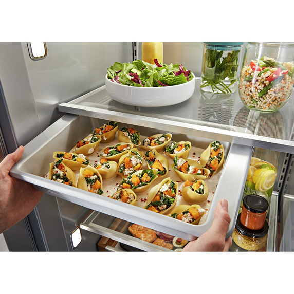 Kitchenaid® 25.5 Cu Ft. 42" Built-In Side-by-Side Refrigerator with Panel-Ready Doors KBSN702MPA