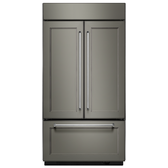 Kitchenaid® 24.2 Cu. Ft. 42" Width Built-In Panel Ready French Door Refrigerator with Platinum Interior Design KBFN502EPA