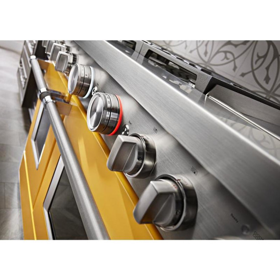 KitchenAid® 48'' Smart Commercial-Style Dual Fuel Range with Griddle KFDC558JYP