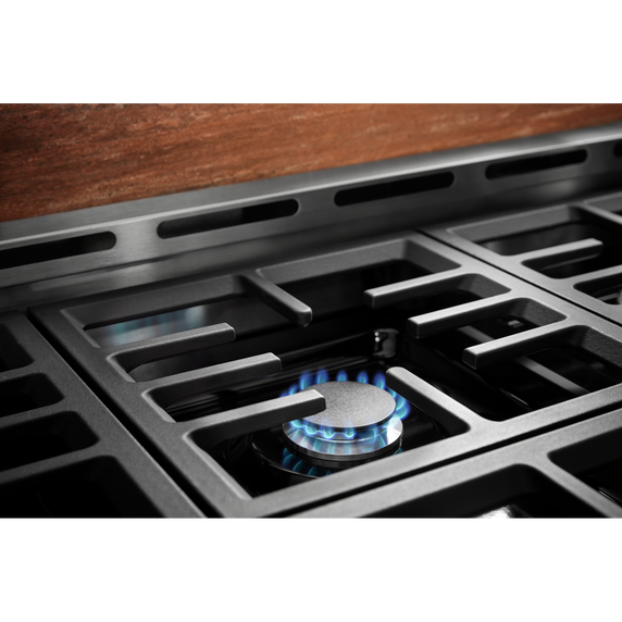 KitchenAid® 36'' Smart Commercial-Style Gas Range with 6 Burners KFGC506JSC