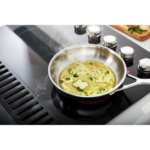 Kitchenaid® 30 Electric Downdraft Cooktop with 4 Elements KCED600GBL