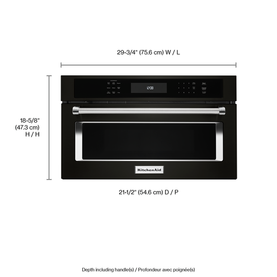 Kitchenaid® 30 Built In Microwave Oven with Convection Cooking KMBP100EBS