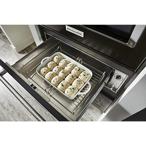 Kitchenaid® 30'' Slow Cook Warming Drawer with PrintShield™ Finish KOWT100EBS