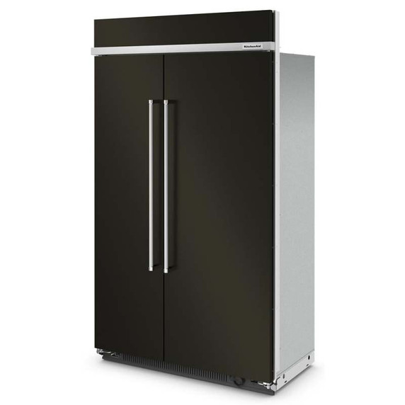 Kitchenaid® 30 Cu. Ft. 48" Built-In Side-by-Side Refrigerator with PrintShield™ Finish KBSN708MBS