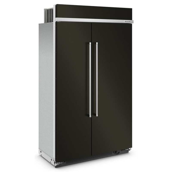 Kitchenaid® 30 Cu. Ft. 48" Built-In Side-by-Side Refrigerator with PrintShield™ Finish KBSN708MBS