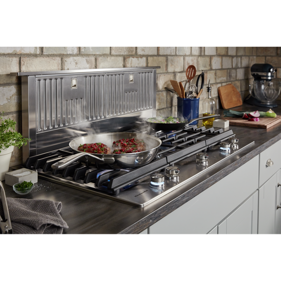 Kitchenaid® 36 5-Burner Gas Cooktop with Griddle KCGS956ESS