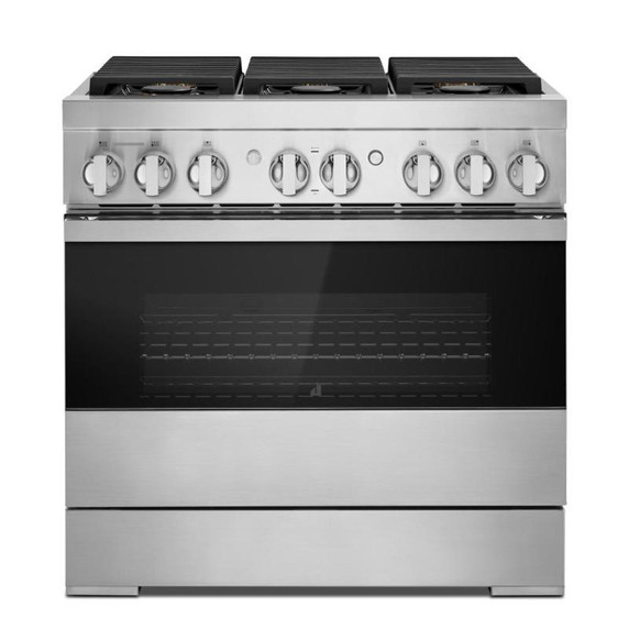 Jennair® 36" NOIR™ Dual-Fuel Professional-Style Range JDRP436HM