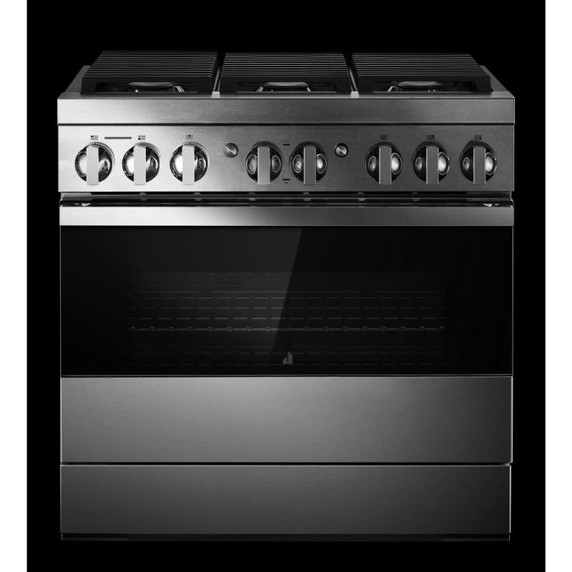 Jennair® 36" NOIR™ Dual-Fuel Professional-Style Range JDRP436HM