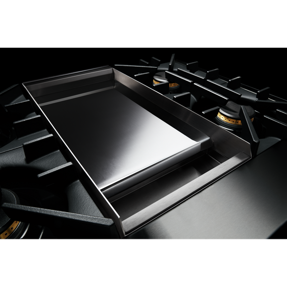 Jennair® RISE™ 48" Dual-Fuel Professional-Style Range with Chrome-Infused Griddle and Steam Assist JDSP548HL