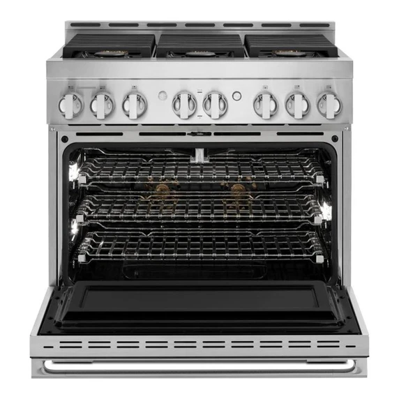 Jennair® 36" NOIR™ Gas Professional-Style Range JGRP436HM